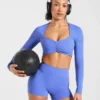 Physique crop top met lange mouwen