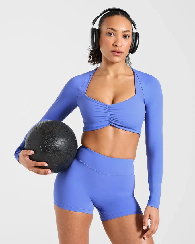 Physique crop top met lange mouwen