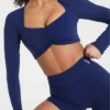 Physique crop top met lange mouwen
