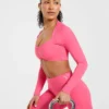 Physique crop top met lange mouwen