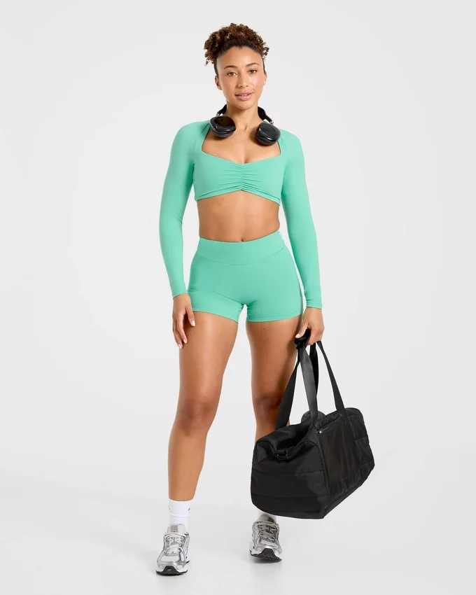Physique crop top met lange mouwen