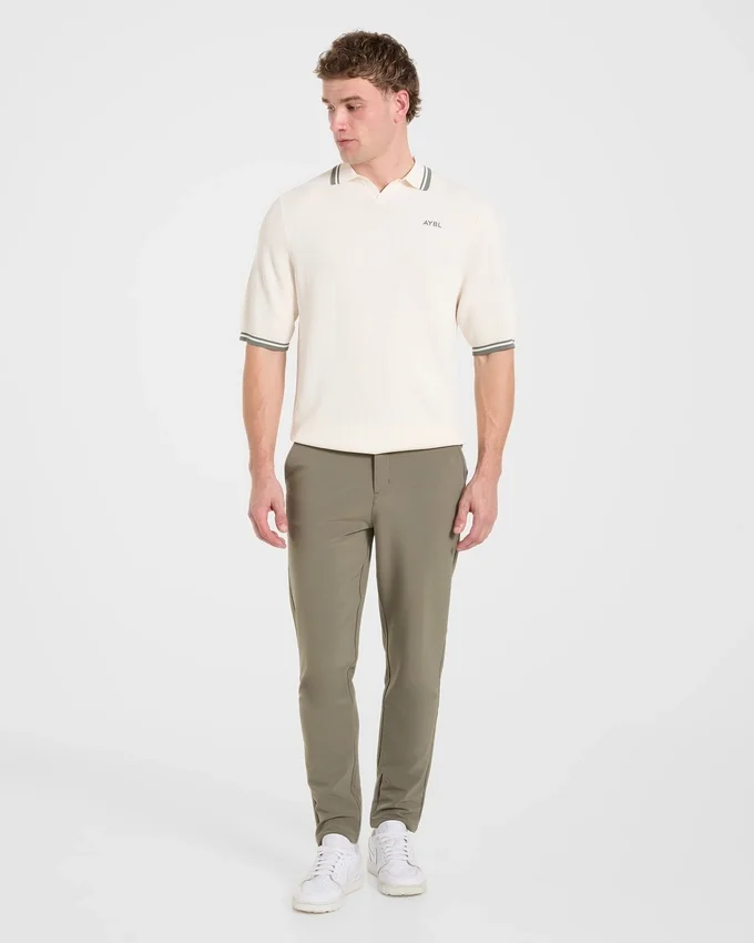 Klassieke gebreide polo
