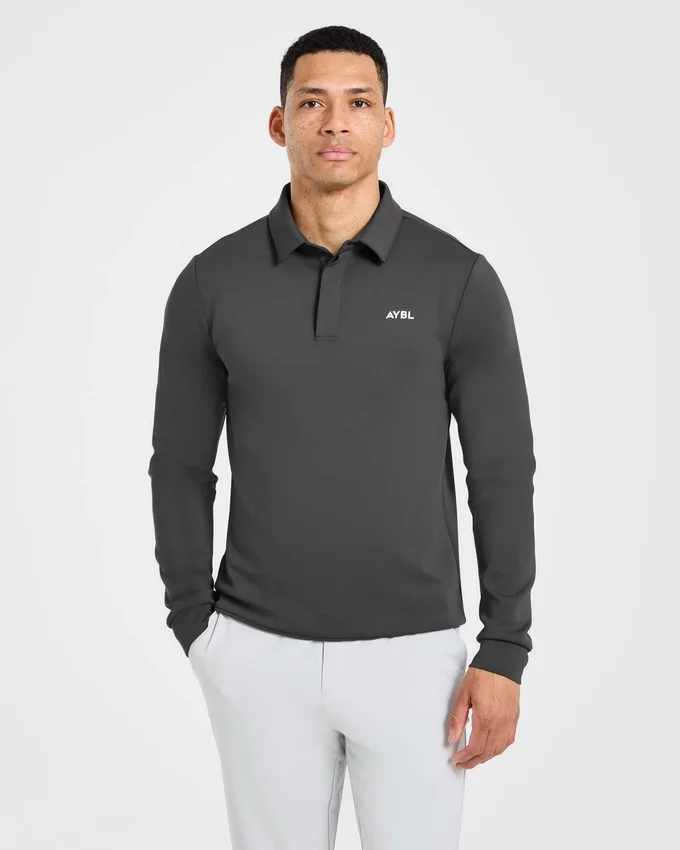 Precision pullover met lange mouwen en kraag