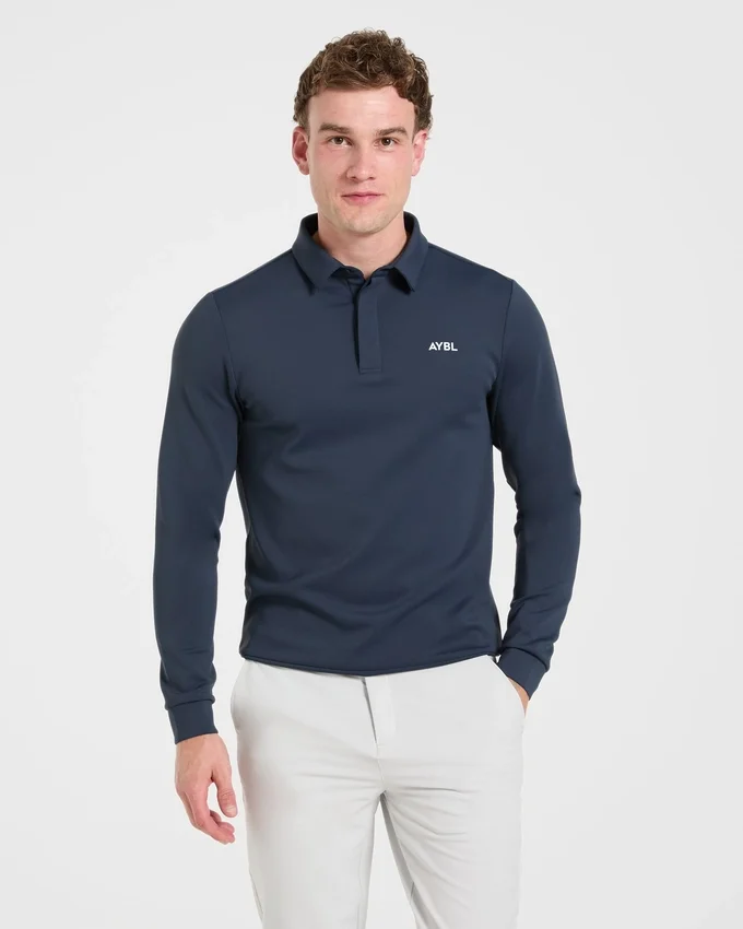 Precision pullover met lange mouwen en kraag