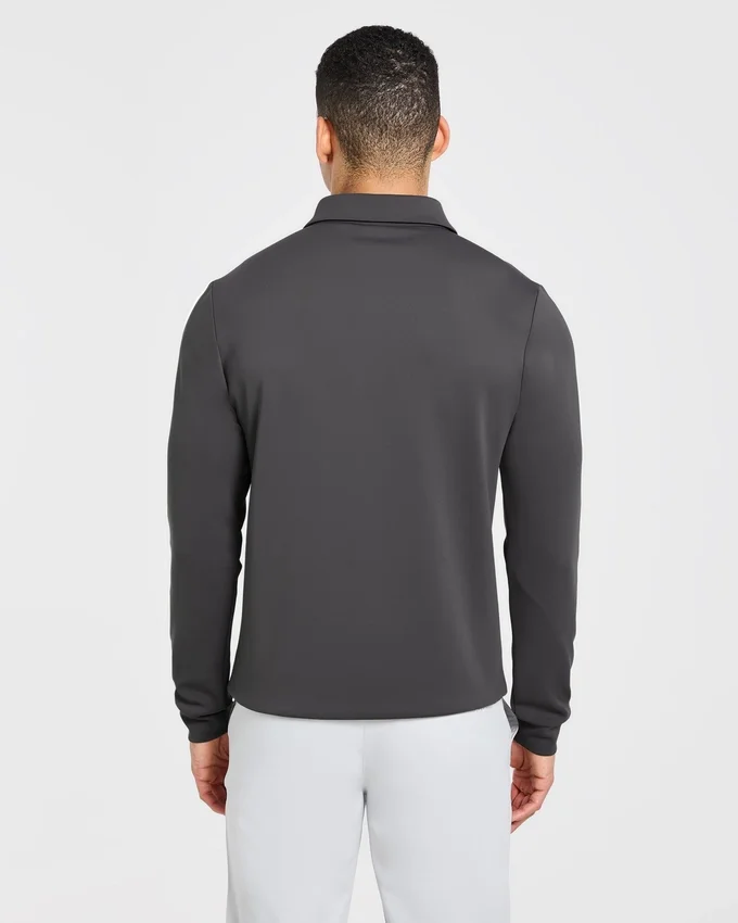 Precision pullover met lange mouwen en kraag