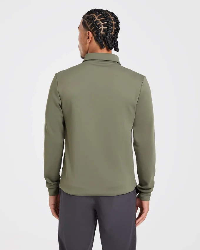 Precision pullover met lange mouwen en kraag