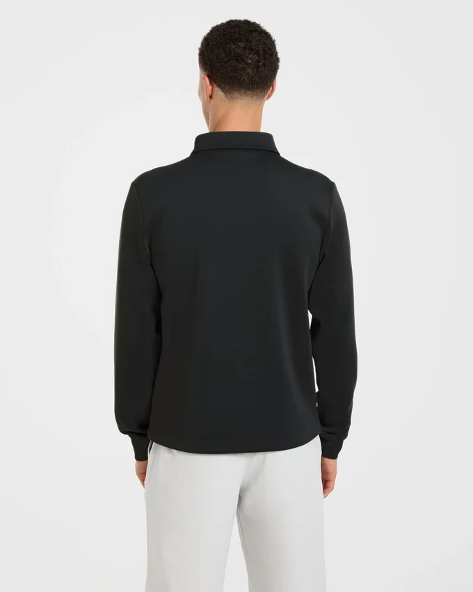 Precision pullover met lange mouwen en kraag