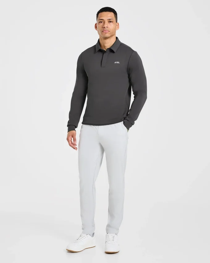 Precision pullover met lange mouwen en kraag