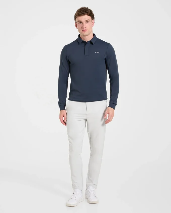 Precision pullover met lange mouwen en kraag