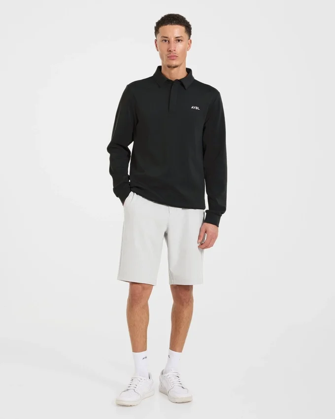 Precision pullover met lange mouwen en kraag