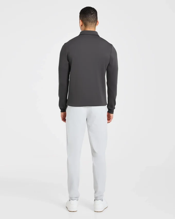 Precision pullover met lange mouwen en kraag