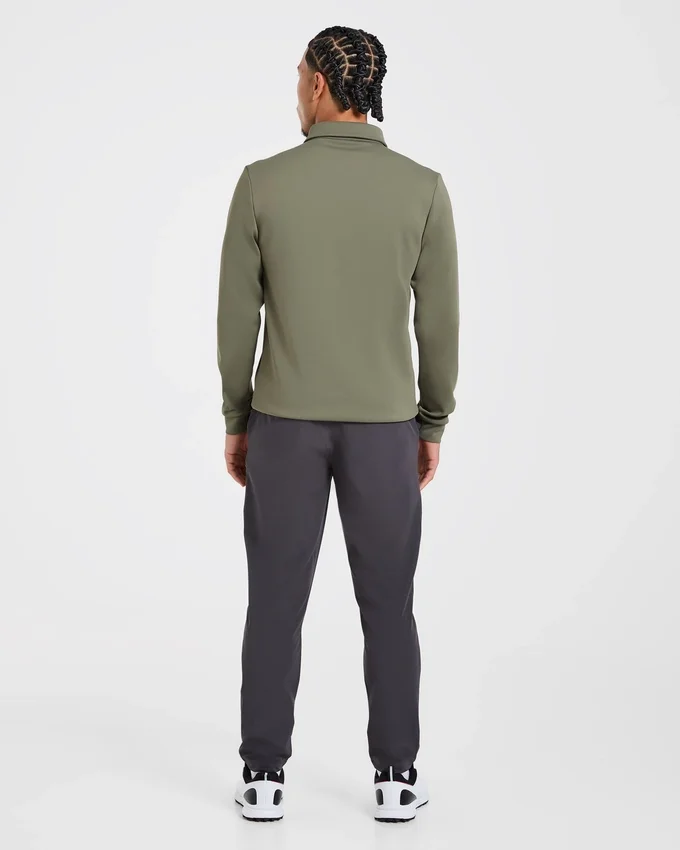 Precision pullover met lange mouwen en kraag