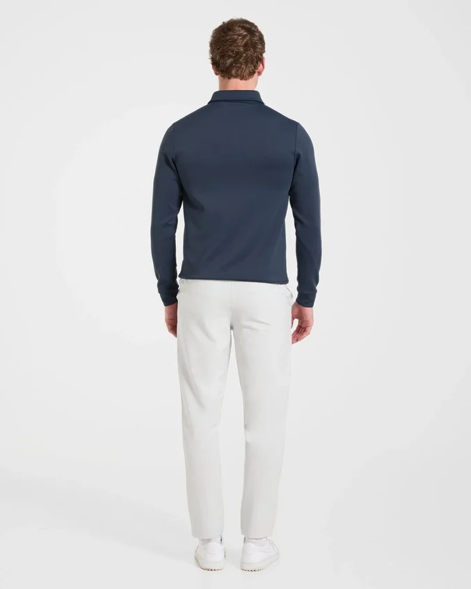 Precision pullover met lange mouwen en kraag
