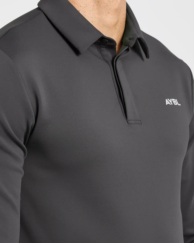 Precision pullover met lange mouwen en kraag