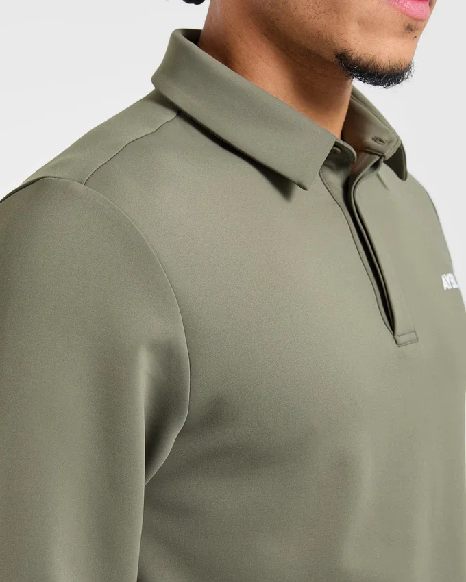 Precision pullover met lange mouwen en kraag