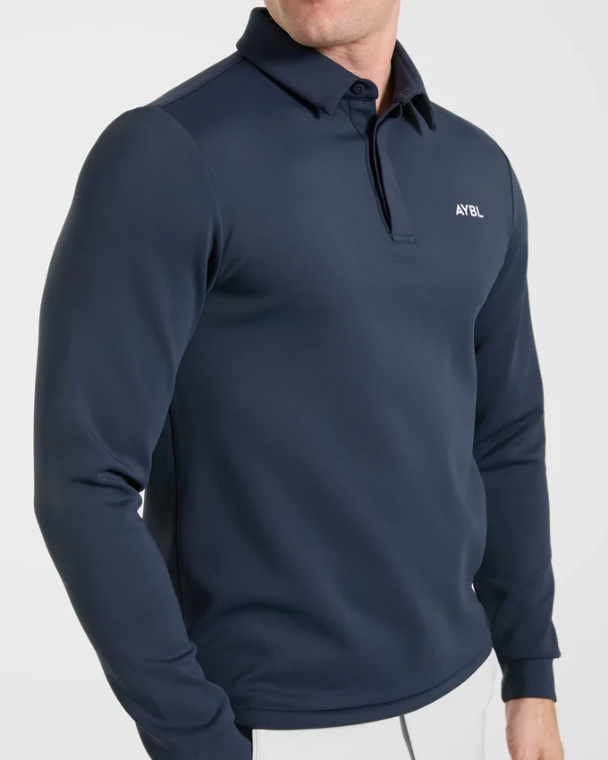 Precision pullover met lange mouwen en kraag