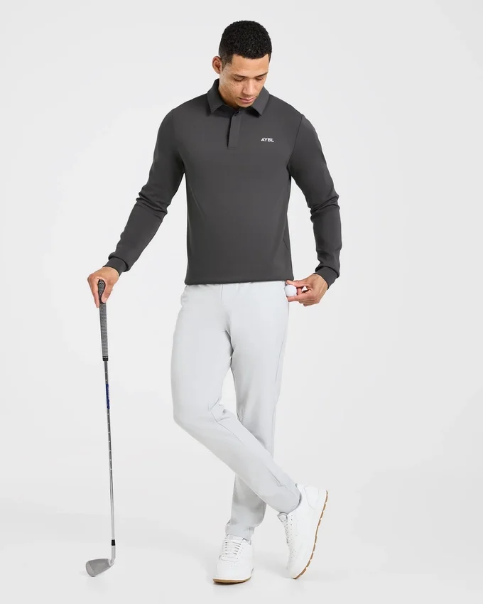 Precision pullover met lange mouwen en kraag