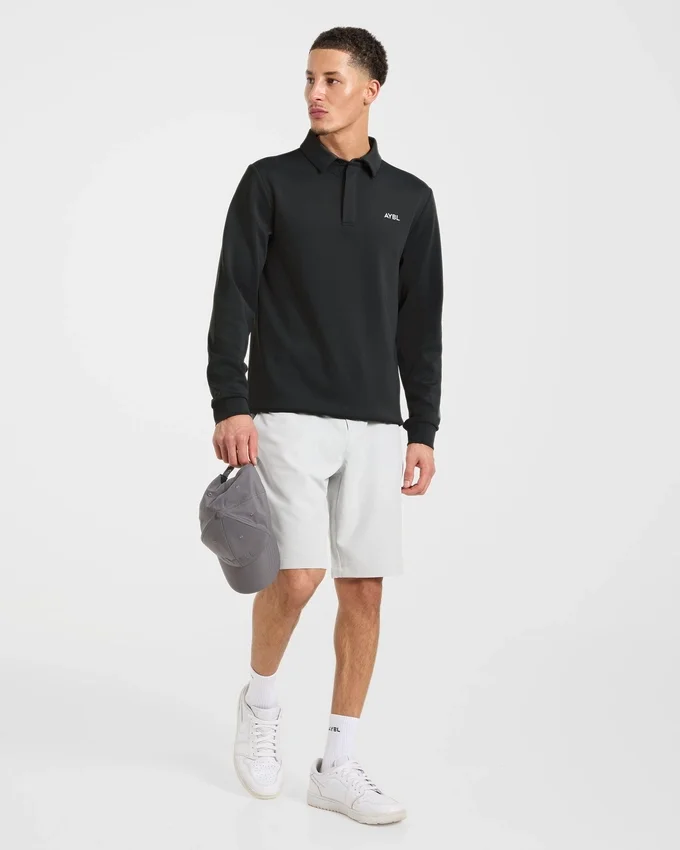 Precision pullover met lange mouwen en kraag