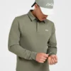 Precision pullover met lange mouwen en kraag