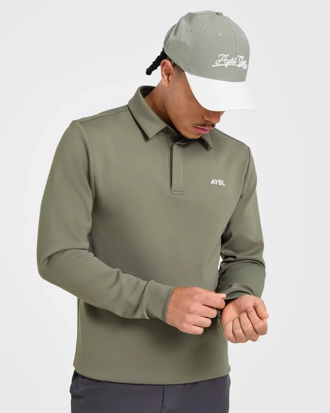 Precision pullover met lange mouwen en kraag