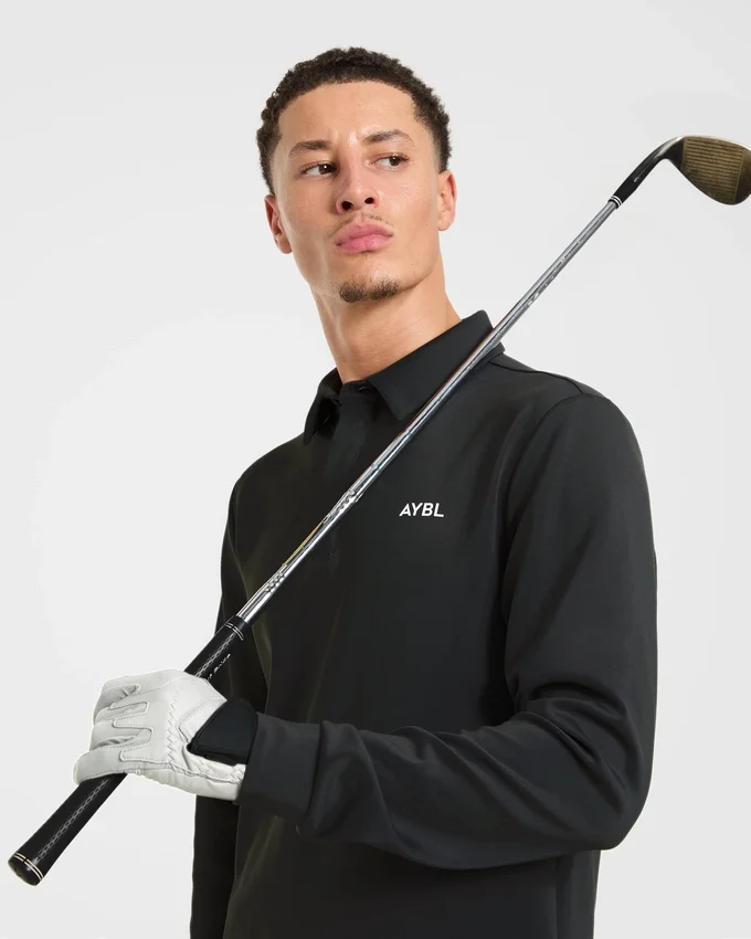 Precision pullover met lange mouwen en kraag