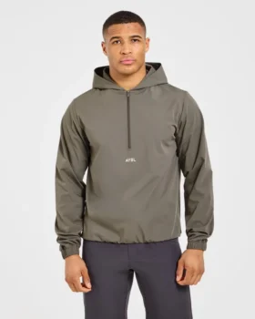 Precision windpullover met 1/4 rits