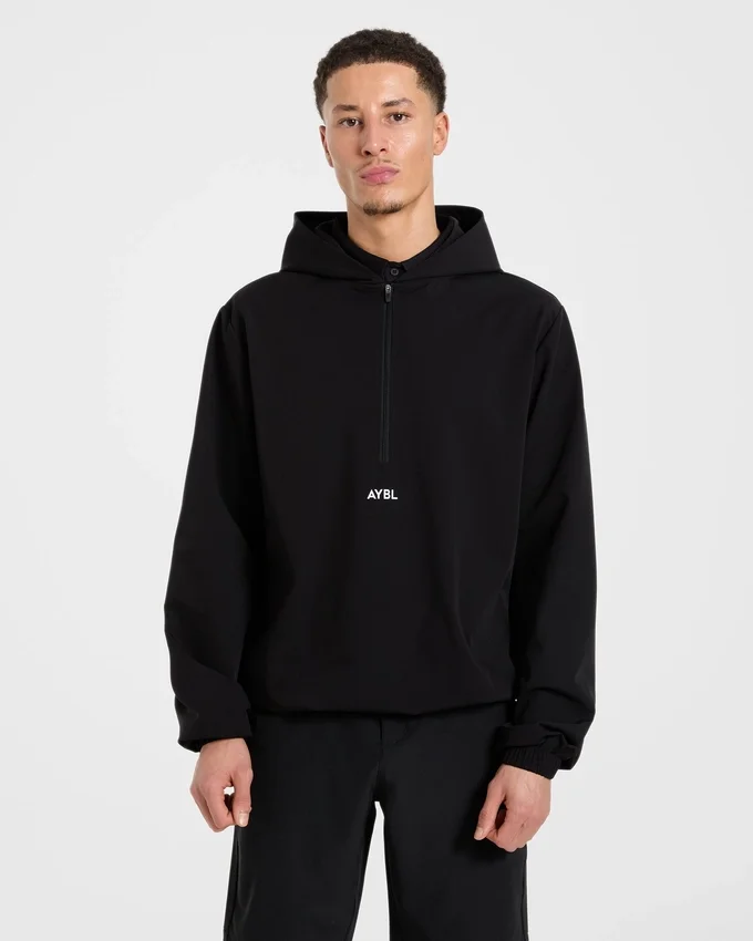 Precision windpullover met 1/4 rits