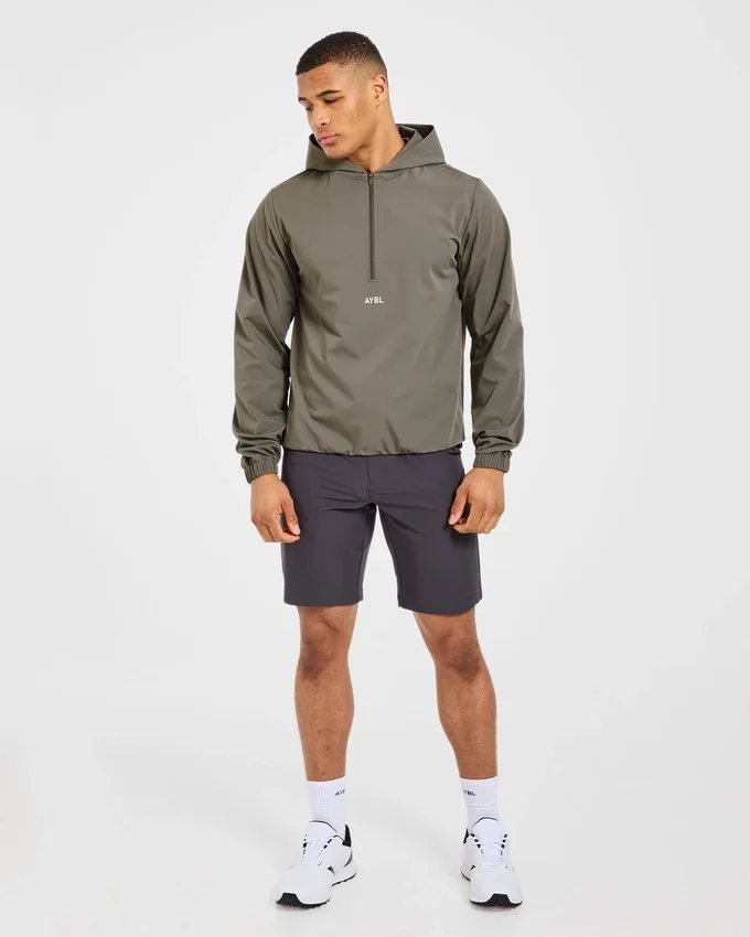 Precision windpullover met 1/4 rits
