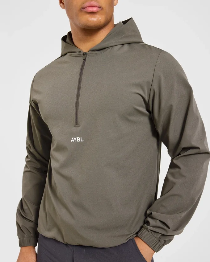 Precision windpullover met 1/4 rits