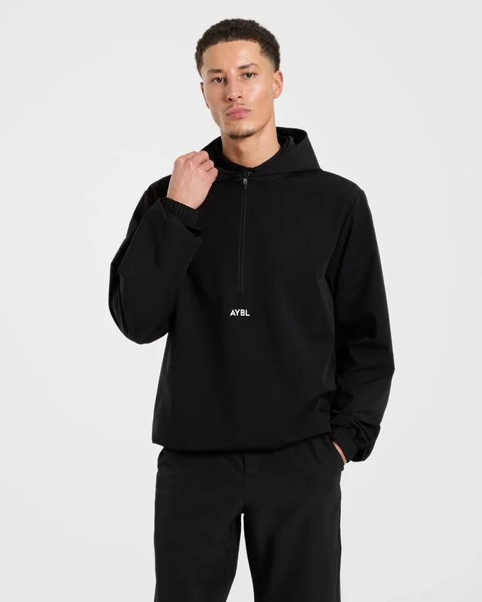 Precision windpullover met 1/4 rits