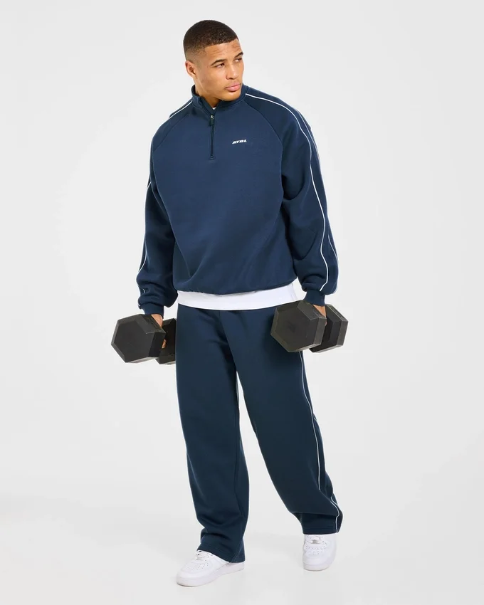 Restore oversized Joggingbroeken met rechte pijpen