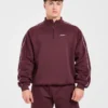 Restore oversized pullover met 1/4 rits