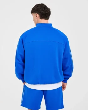 Restore oversized pullover met 1/4 rits