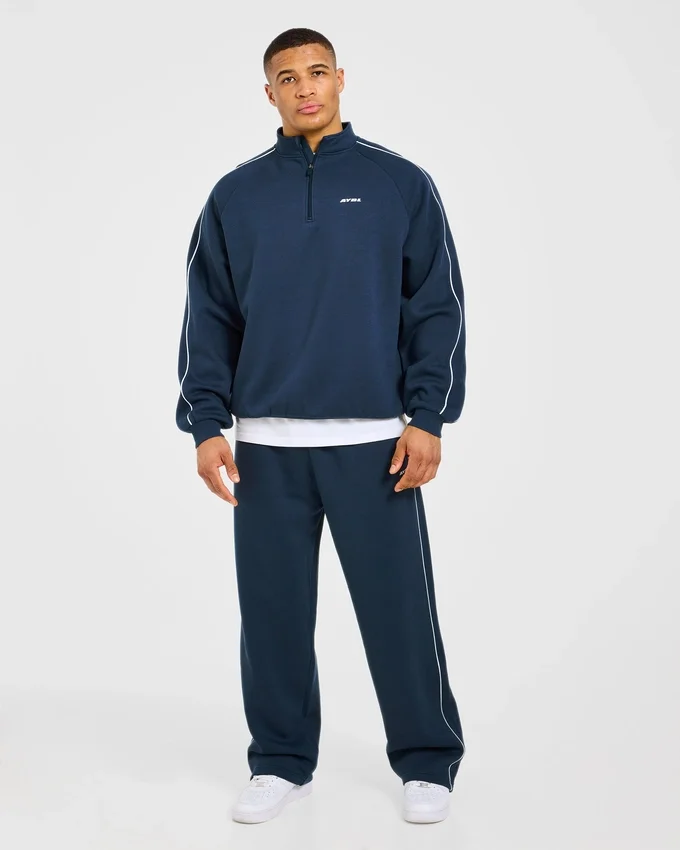 Restore oversized Joggingbroeken met rechte pijpen