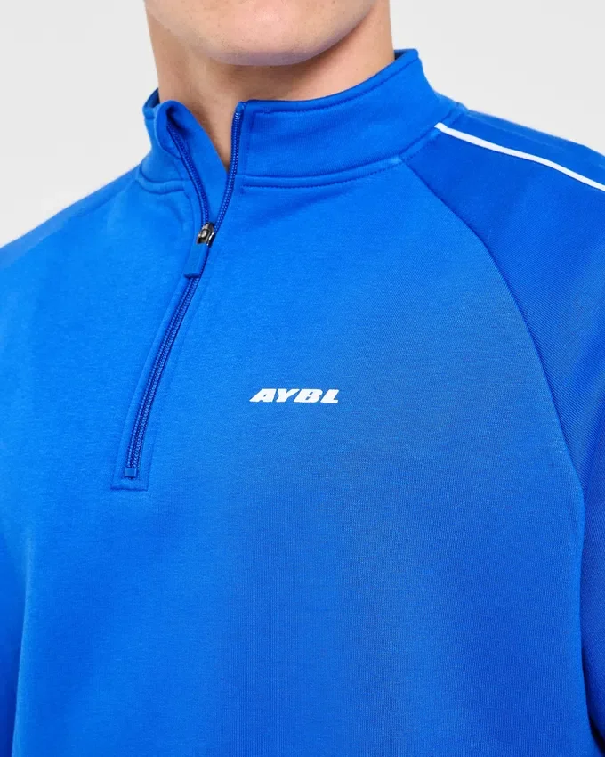 Restore oversized pullover met 1/4 rits