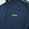Restore oversized pullover met 1/4 rits
