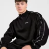 Restore oversized pullover met 1/4 rits