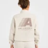 Retro Athletics oversized pullover met 1/4 rits
