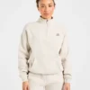 Retro Athletics oversized pullover met 1/4 rits