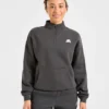 Retro Athletics oversized pullover met 1/4 rits