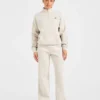 Retro Athletics oversized pullover met 1/4 rits