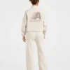 Retro Athletics oversized pullover met 1/4 rits