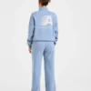 Retro Athletics oversized pullover met 1/4 rits