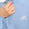 Retro Athletics oversized pullover met 1/4 rits