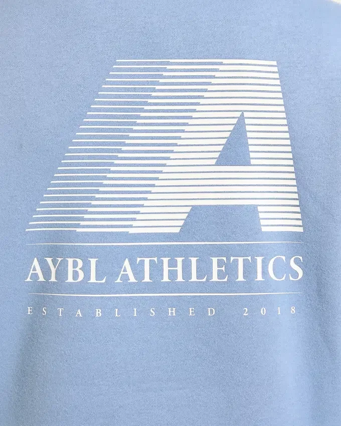 Retro Athletics oversized pullover met 1/4 rits
