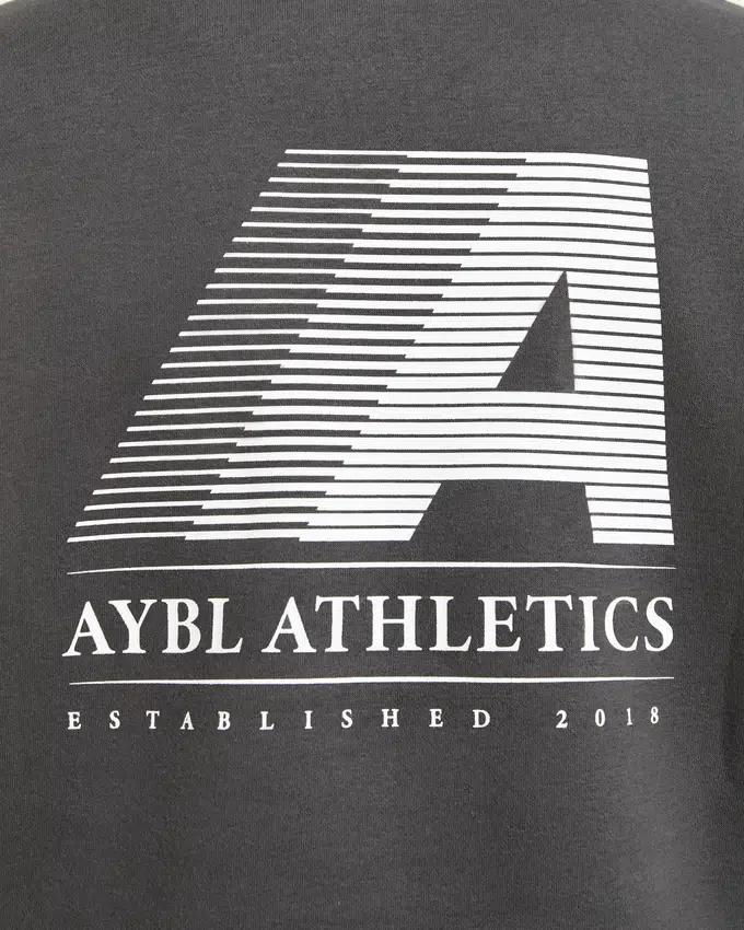 Retro Athletics oversized pullover met 1/4 rits