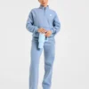 Retro Athletics oversized pullover met 1/4 rits