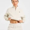 Retro Athletics oversized pullover met 1/4 rits