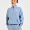 Retro Athletics oversized pullover met 1/4 rits