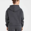 Retro geborduurde oversized hoodie